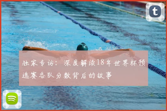 独家专访：深度解读18年世界杯预选赛各队分数背后的故事